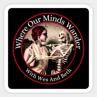 Small Logo Where Our Minds Wander Sticker